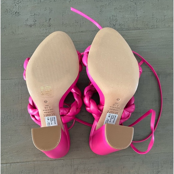 Schutz Zara Ankle Tie Block Sandal-NIB - Picture 8 of 10